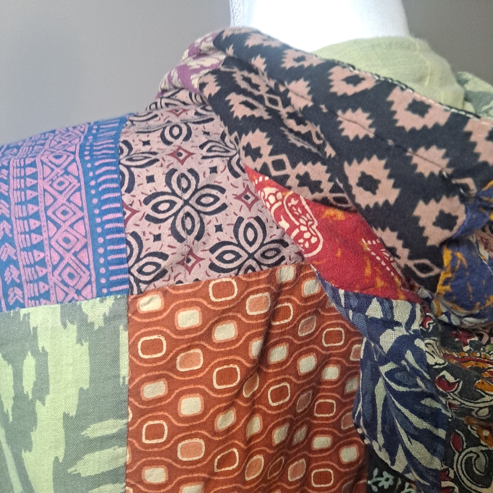 Patchwork Hooded Jacket - image 12